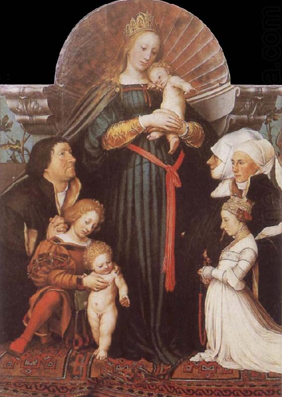 HOLBEIN, Hans the Younger Damstadt Madonna china oil painting image